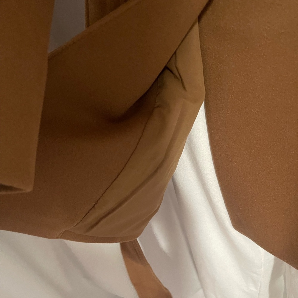 TAHARI Elegant Brown Women's Coat water resistant - Picture 7 of 17